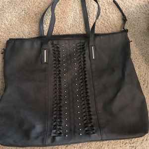 Large Grey Overnight Bag
